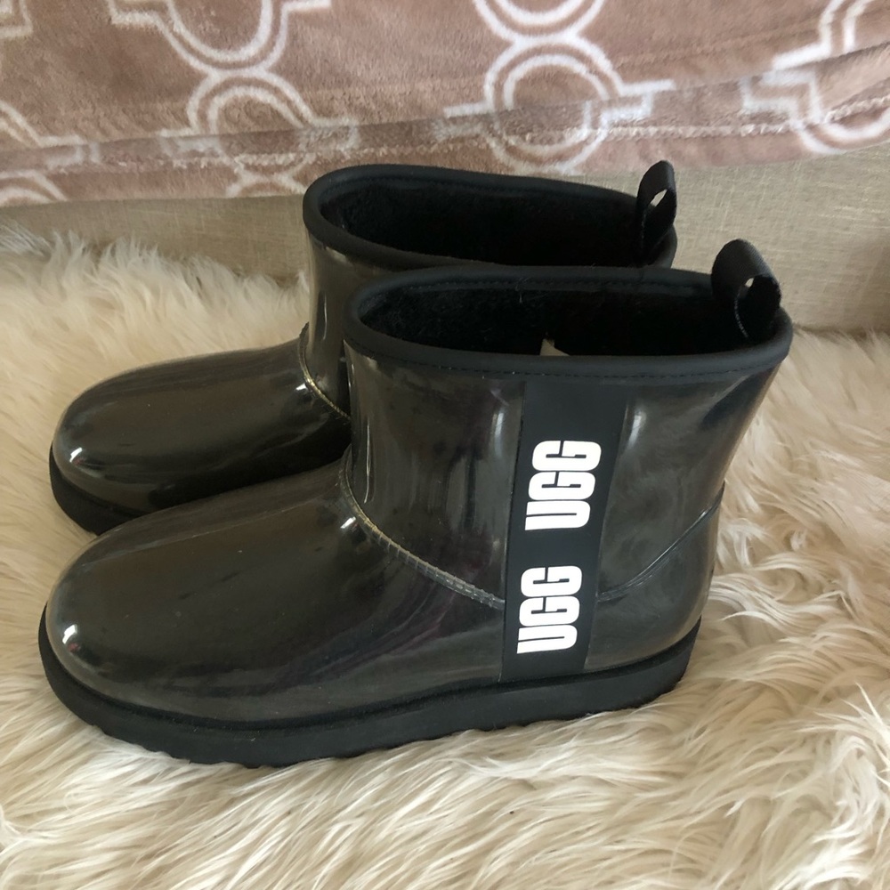Ugg  Black rain boots size 9
